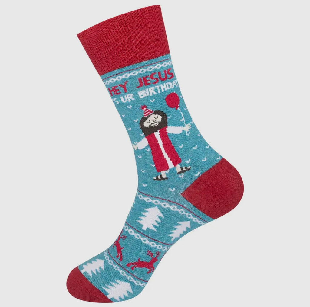 Happy Birthday Jesus!  Socks
