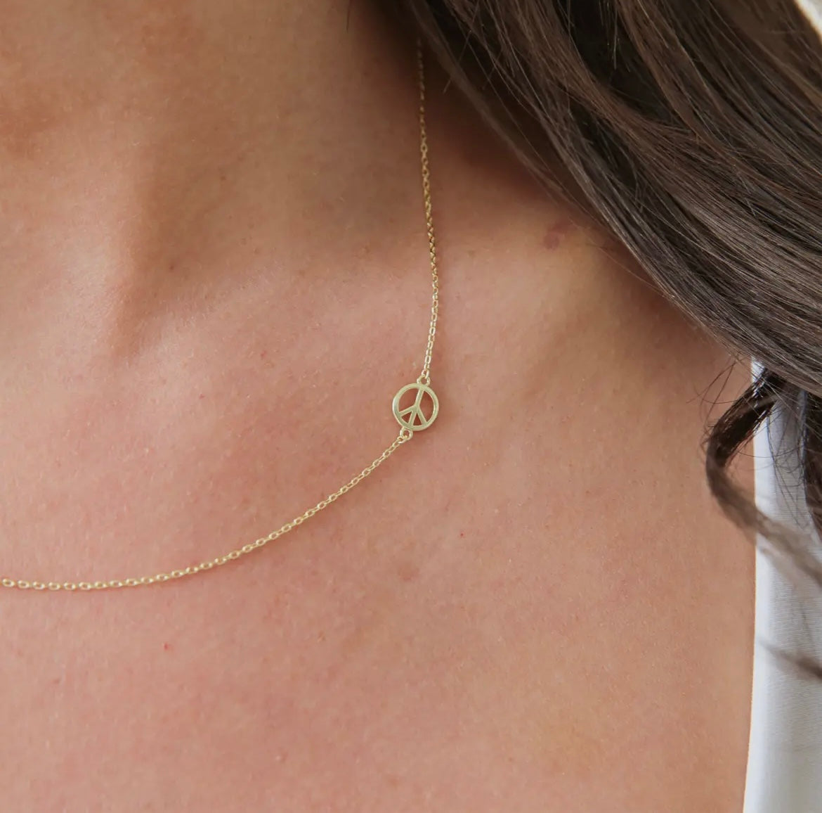 Peace Sign Necklace☮️