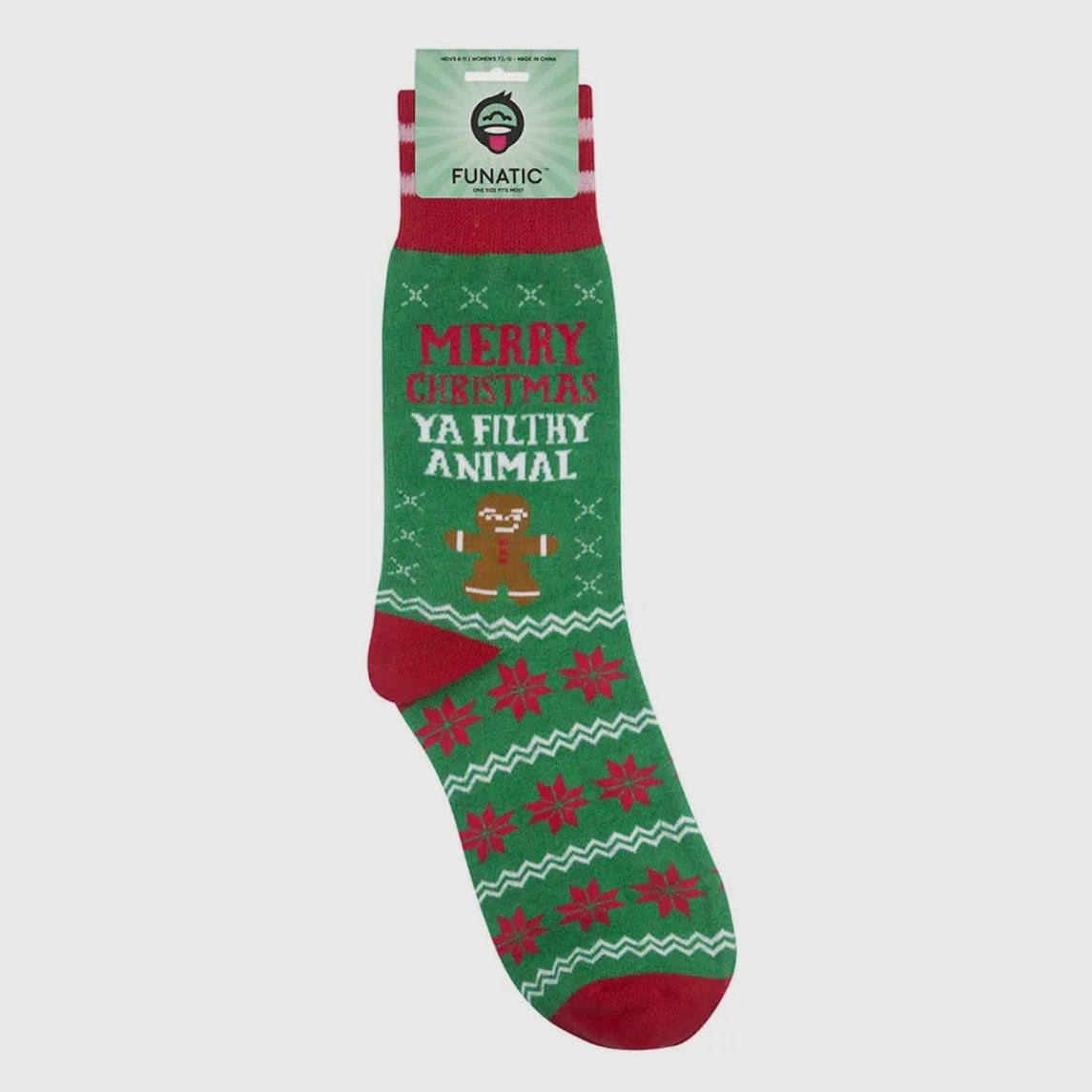 Merry Christmas Ya Filthy Animal Socks