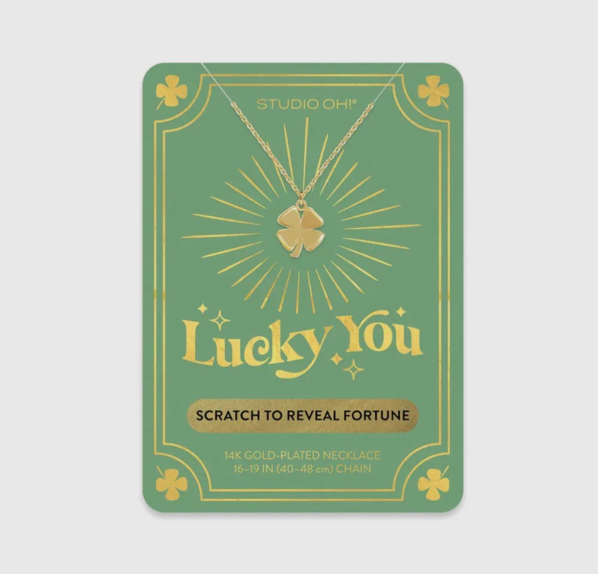 Lucky You Four-Leaf Clover Necklace
