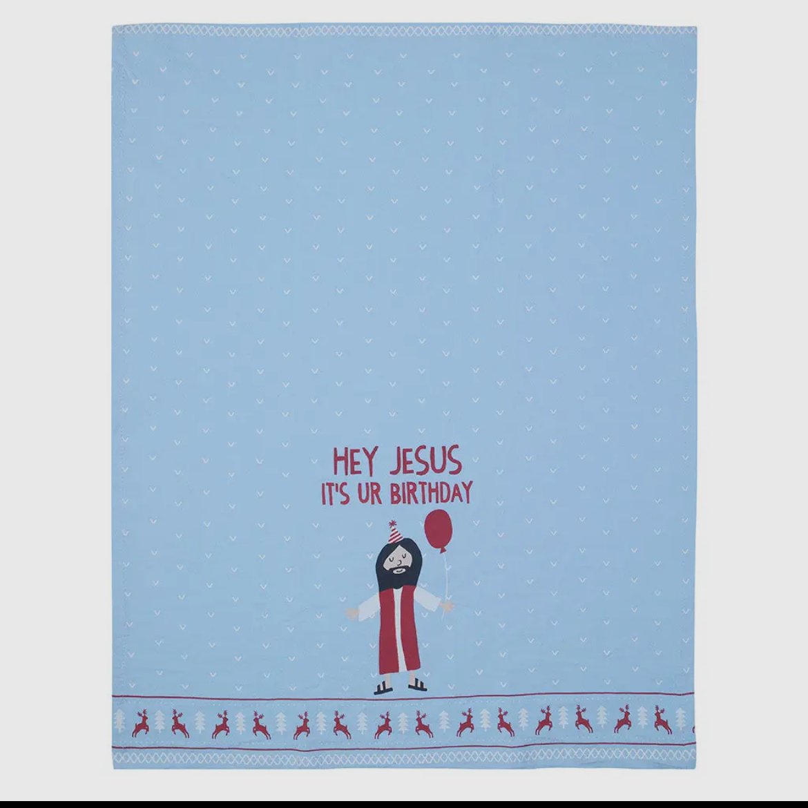 Happy Birthday Jesus Tea Towel