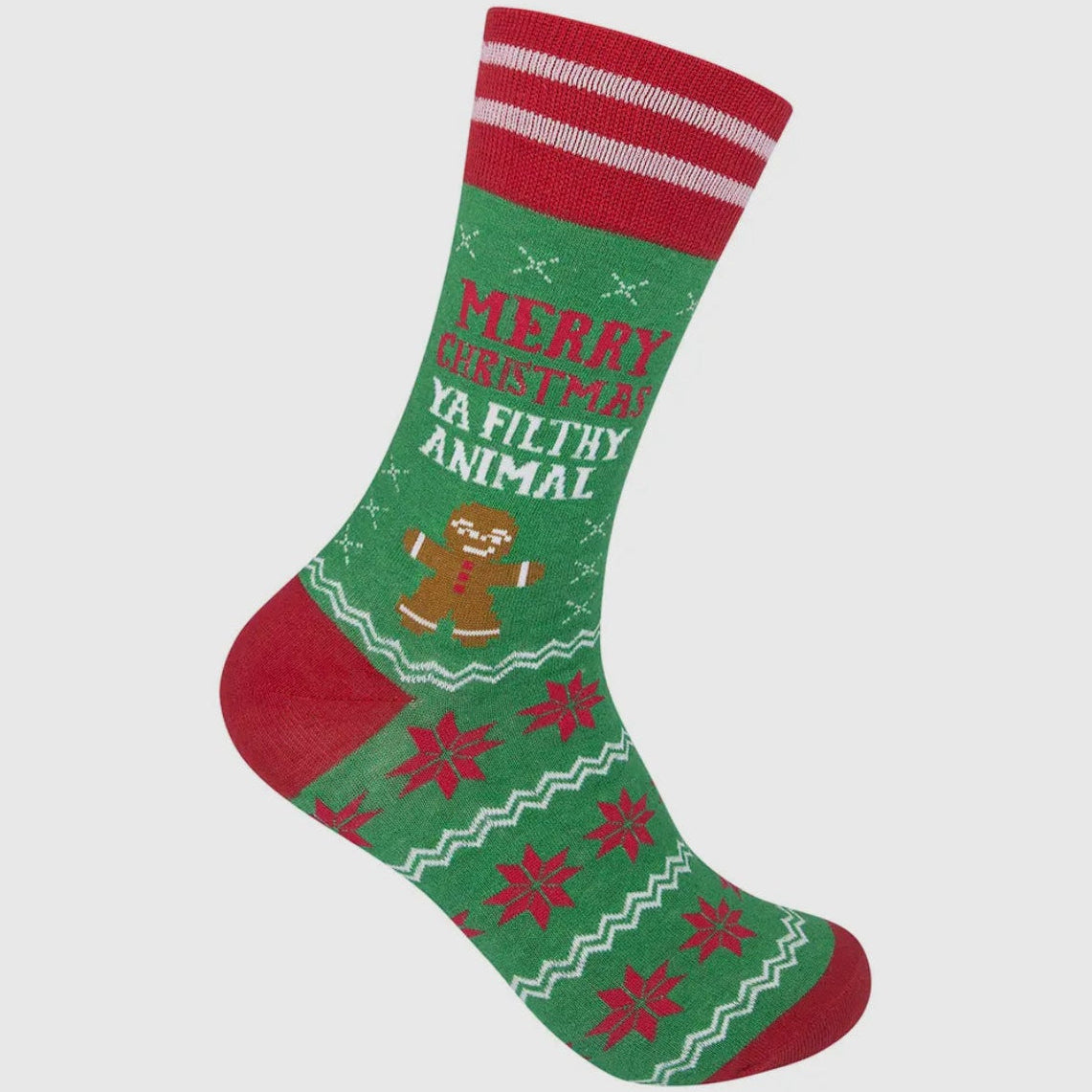 Merry Christmas Ya Filthy Animal Socks